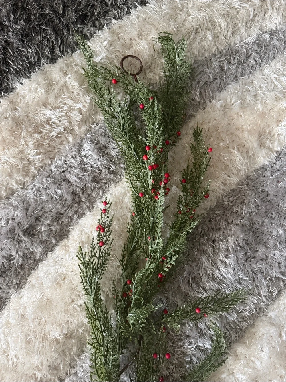 Pine and Red Berry Garland